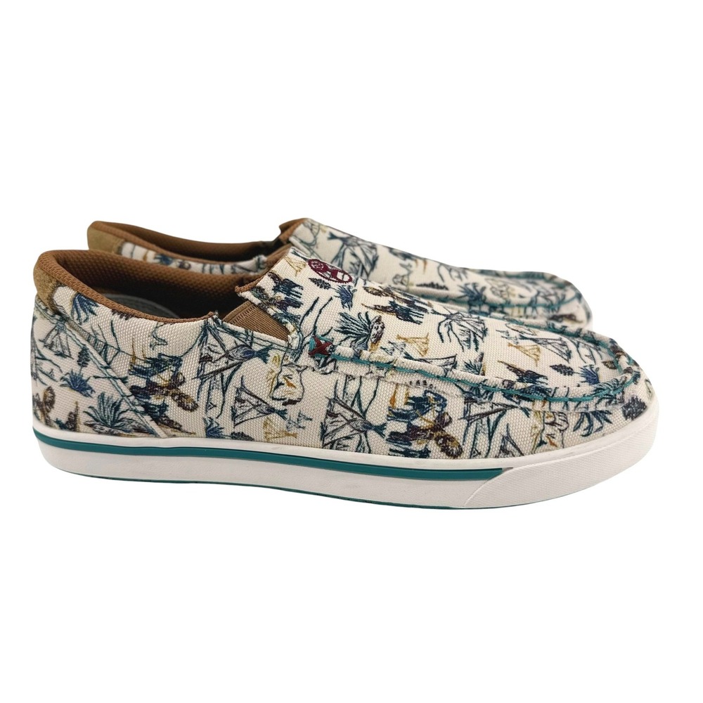 Twisted X Hooey Loper Men 6 Women 7.5 Western Tapestry Slip On Shoes YHYC009